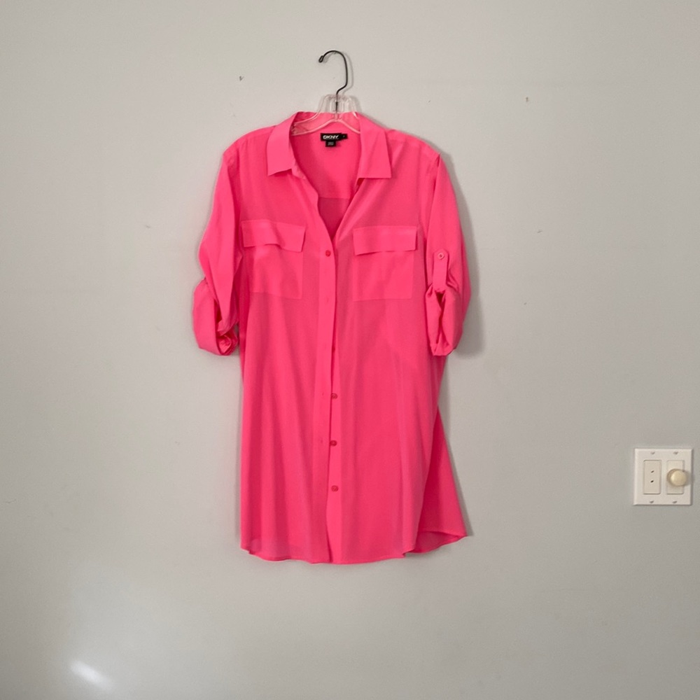 DKNY pink tunic